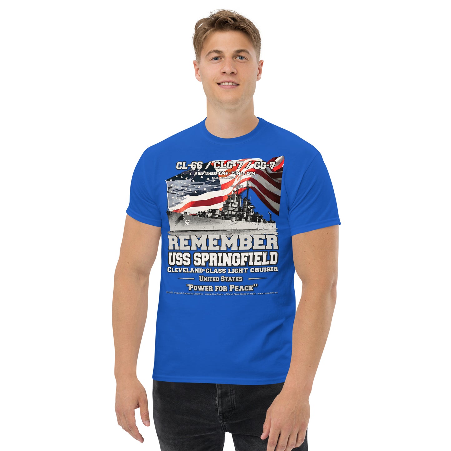 USS SPRINGFIELD CL-66 Light Cruiser t-shirt