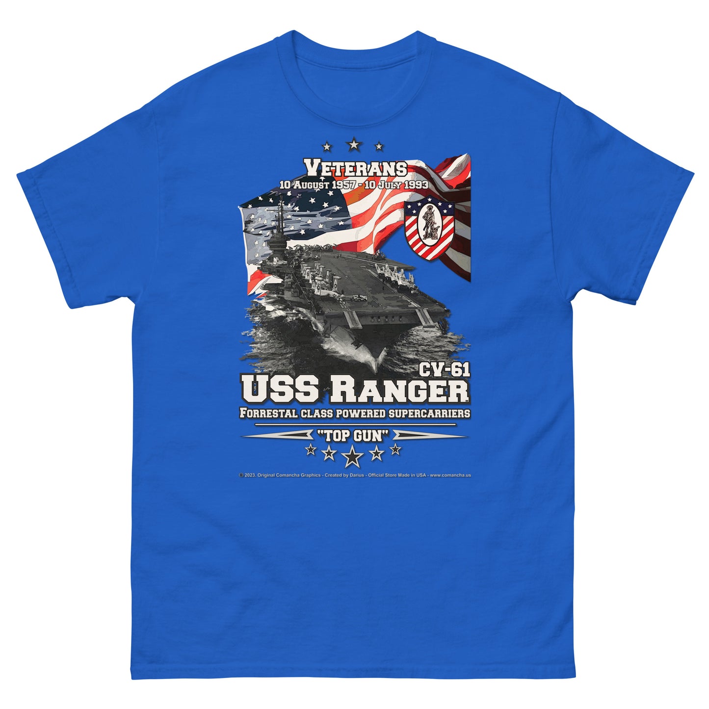 USS RANGER CV-61 Aircraft Carrier T-shirt