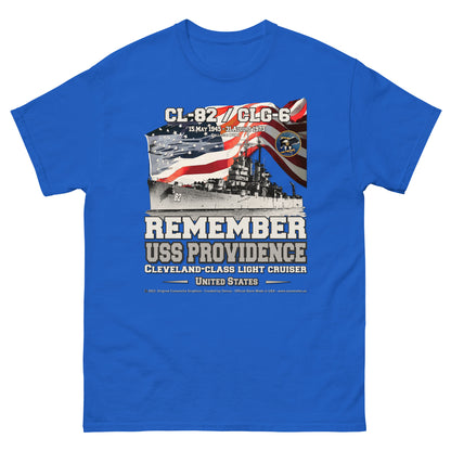 USS PROVIDENCE CL-82 Light Cruiser Veterans Classic T-Shirt, Comancha Navy Veterans T-Shiprts,