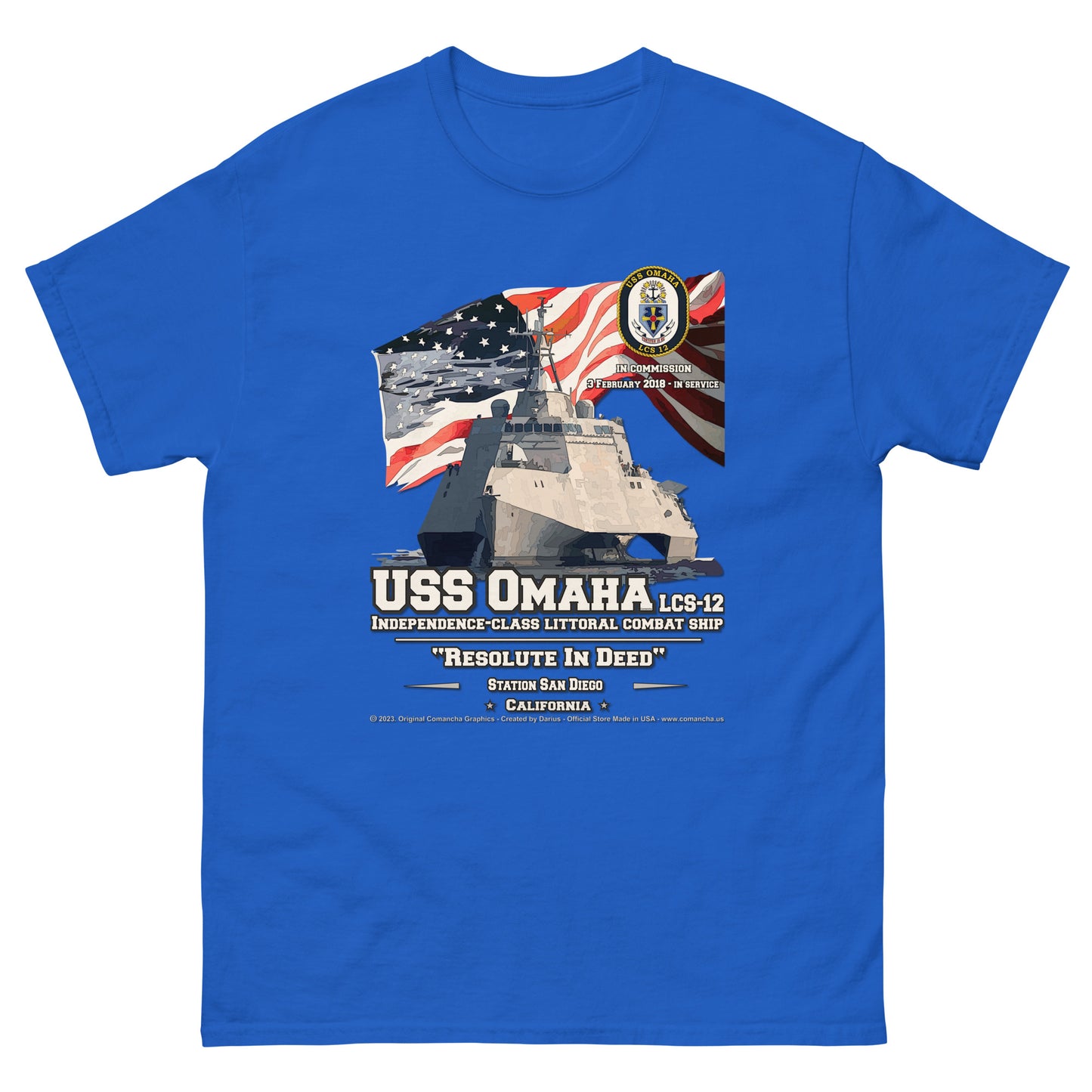 USS OMAHA LCS-12 Littoral Combat Ship T-Shirt