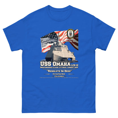 USS OMAHA LCS-12 Littoral Combat Ship T-Shirt