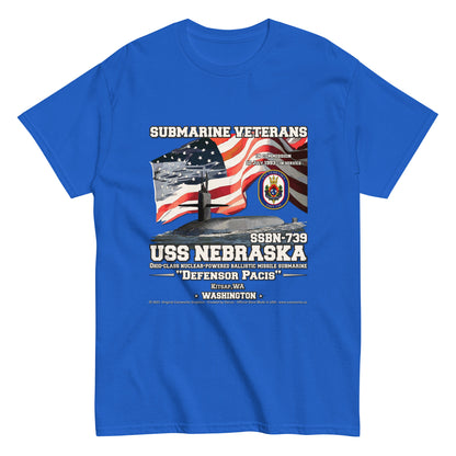 USS NEBRASKA SSBN-739 Submarine Veterans t-shirt, Comancha T-shirts,