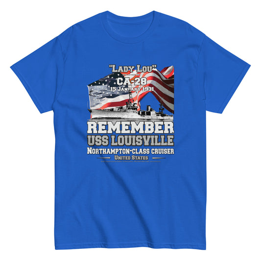 USS LOUISVILLE CA-28 Cruiser T-Shirt, Veterans Classic T-Shirt, Comancha T-shirts,