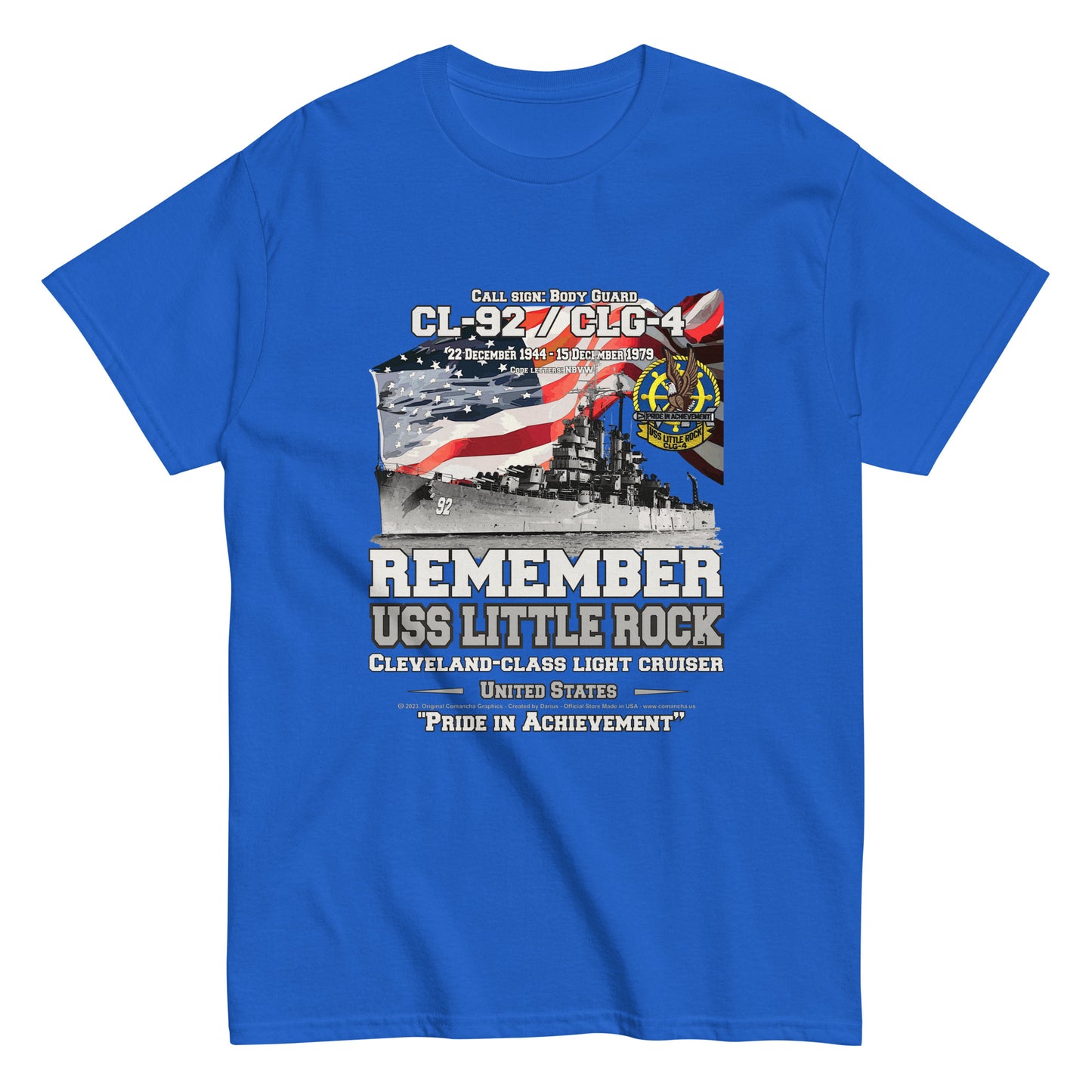 USS LITTLE ROCK CL-92 Cruiser Veterans T-Shirt, Comancha T-shirt,