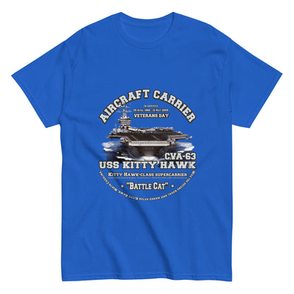 USS KITTY HAWK CVA-63 Aircraft Veterans Veterans T-Shirt, Comancha Navy T-shirts,