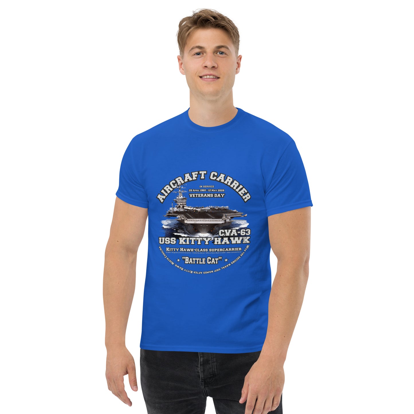 USS KITTY HAWK CVA-63 Aircraft Carrier Veterans T-Shirt