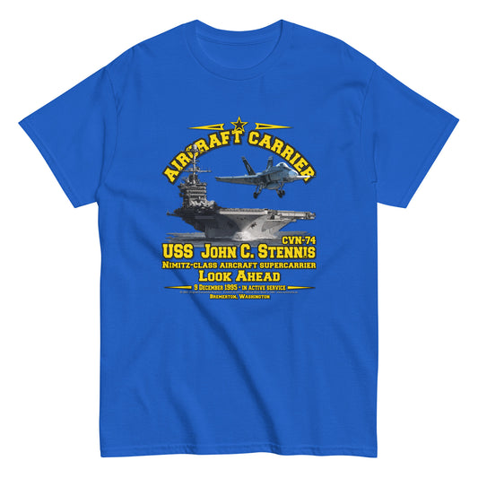 USS JOHN STENNIS CVN-74 Tee,  Aircraft Carrier Veterans T-Shirt, Comancha US Navy T-shirt,USS JOHN STENNIS CVN-74 Aircraft Carrier T-Shirt, Comancha Navy T-shirt,
