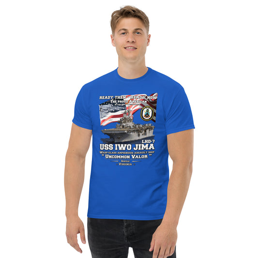 USS IWO JIMA LHD-7 t-shirt, US Navy Veterans Tees, Amphibious Assault Ship Veterans t-shirt, Comancha.us Store, USS IWO JIMA LHD-7 Amphibious Assault Ship Veterans Classic t-shirt, Comancha.us T-Shirts Store ,