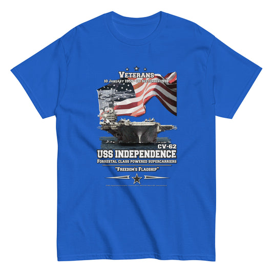 USS INDEPENDENCE CV-62 Aircraft Carrier Veterans Classic t-shirt, Comancha T-shirts, USS INDEPENDENCE CV-62 ,USS INDEPENDENCE CV-62 t-shirt, US NAVY Ships T-shirt, US navy veterans tees,USS INDEPENDENCE CV-62 Aircraft Carrier Veterans Classic T-shirt, Comancha US Graphics,