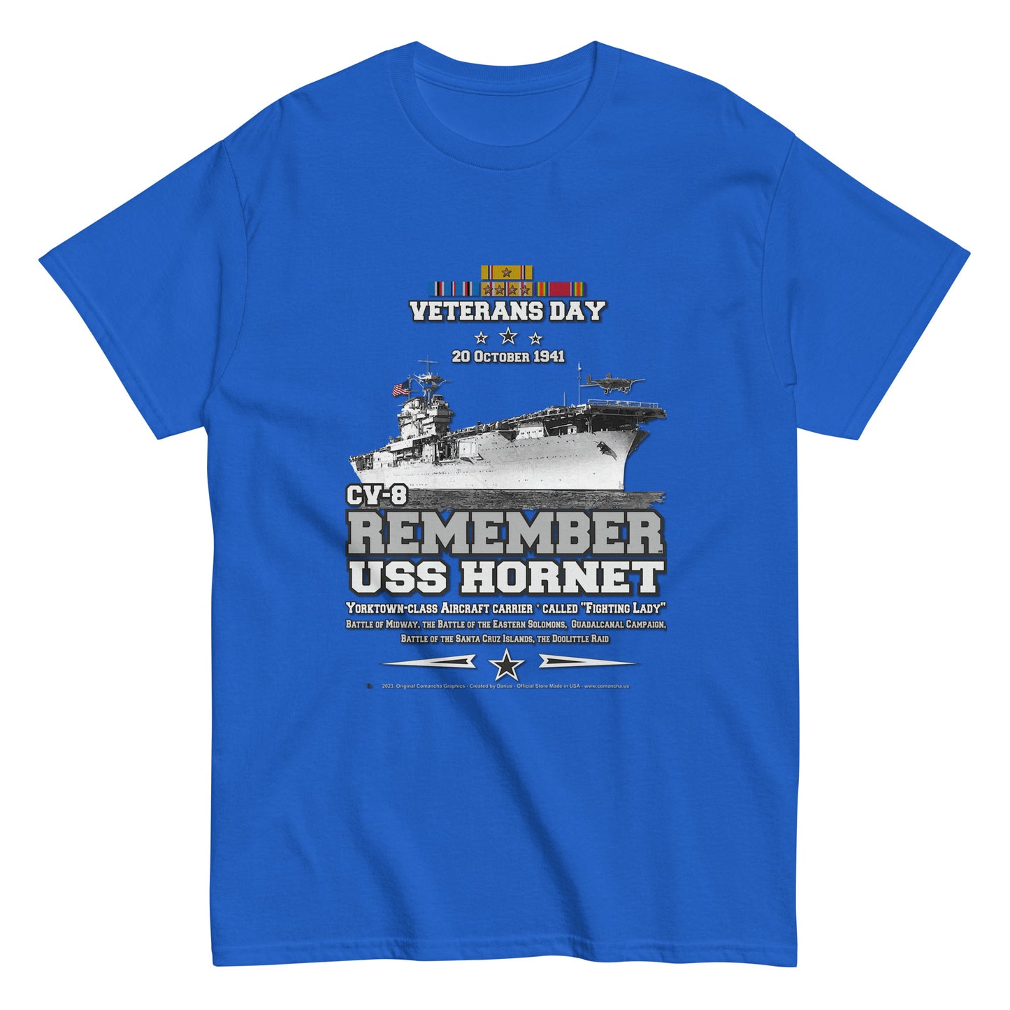 USS HORNET CV-8 Tee, US navy T-shirt,USS HORNET Tee, US NAVY Veterans T-Shirt, Aircraft Carrier Veterans Classic T-Shirt, Comancha.us T-Shirt Store, USS HORNET CV-8 t-shirt, Aircraft Carrier Veterans Classic T-Shirt, Comancha.us T-Shirt, 