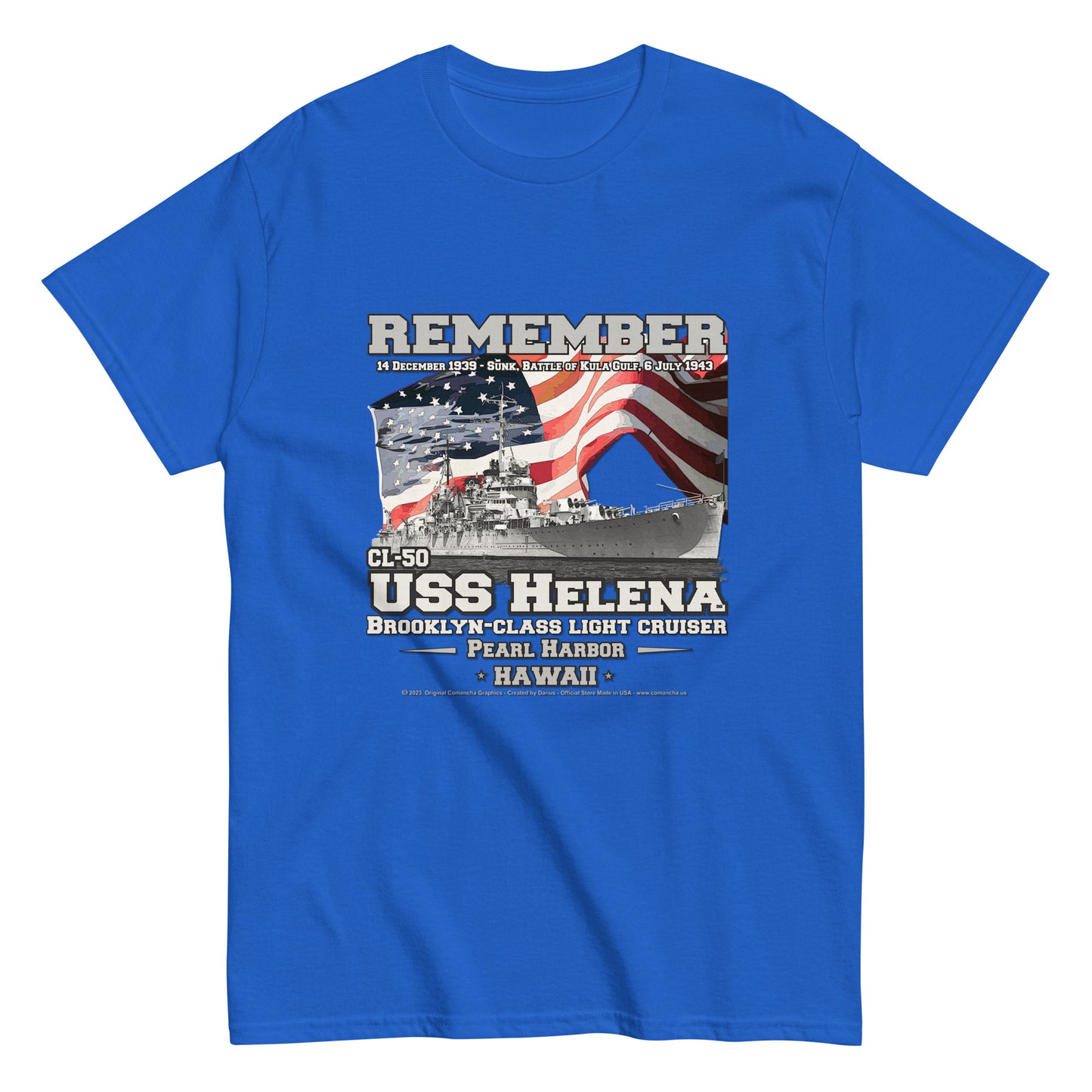 USS HELENA CL-50 Cruiser T-Shirt