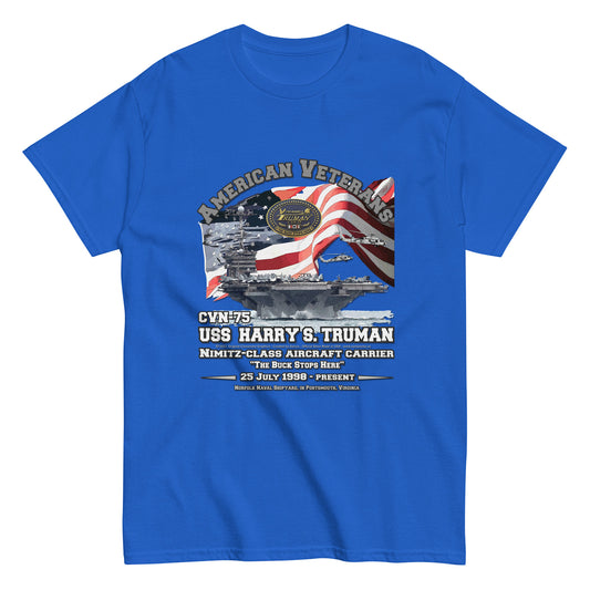 USS HARRY TRUMAN CVN-75 Aircraft Carrier Veterans Classic T-shirt, Comancha.us, USS HARRY TRUMAN CVN-75 t-shirt, Aircraft Carrier t-shirt, Veterans Classic T-shirt, Comancha.us, Navy T-Shirt,Navy ship tee,