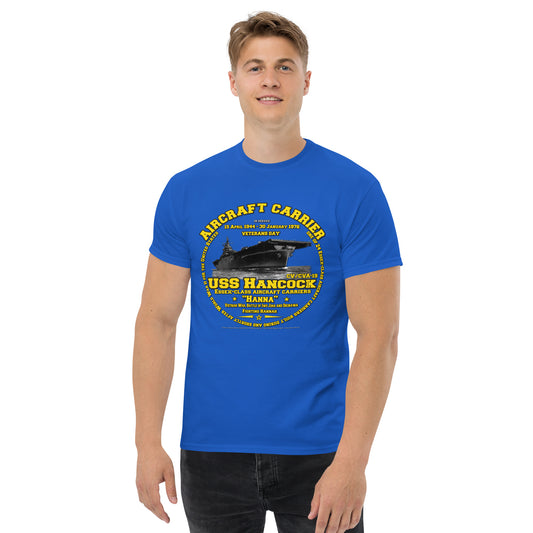 USS HANCOCK CVN-19 t-shirt, Aircraft Carrier t-shirt,Veterans Classic T-shirt, navy T-shirt, USS HANCOCK CVN-19 Aircraft Carrier Veterans Classic T-shirt, Comancha T-shirt,