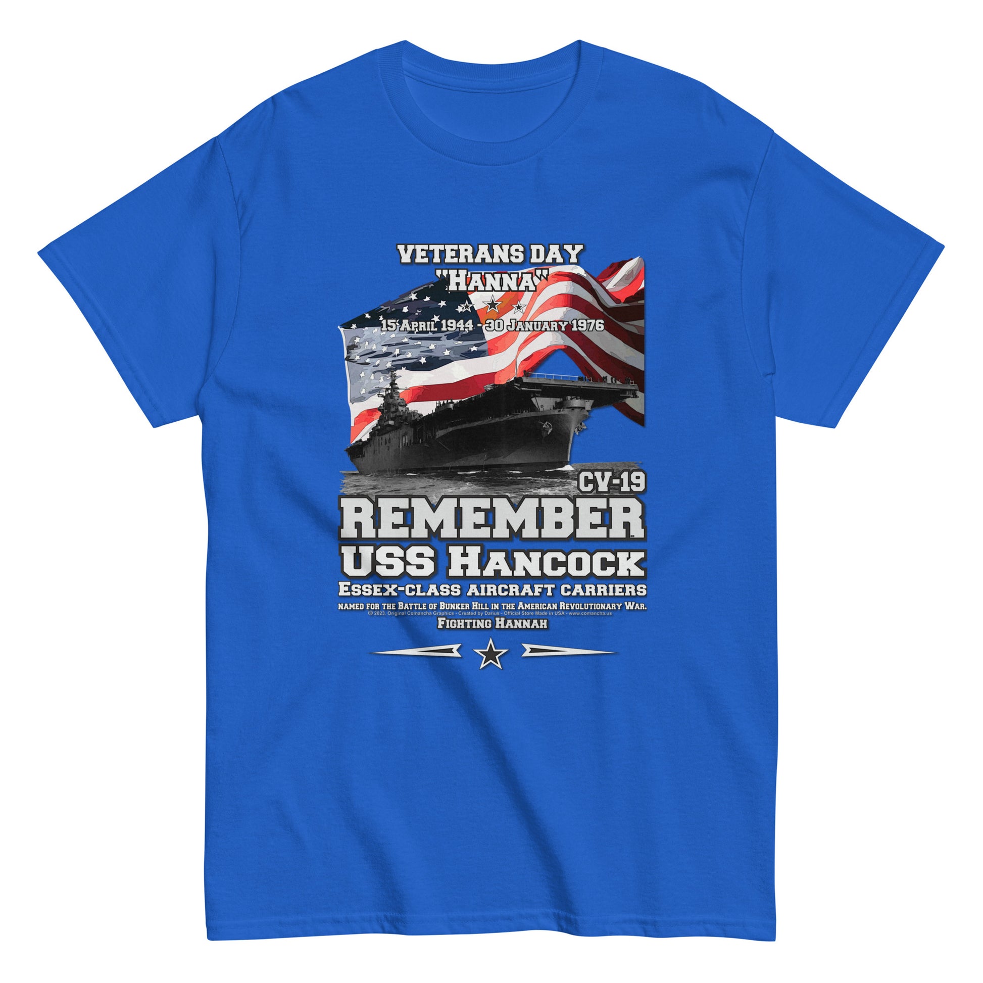 USS HANCOCK CVN-19 t-shirt, arircraft Carrier tee, Veterans Classic T-shirt, Comancha.us Tee, USS HANCOCK CVN-19 Aircraft Carrier Veterans Classic T-shirt, Comancha T-shirt, 