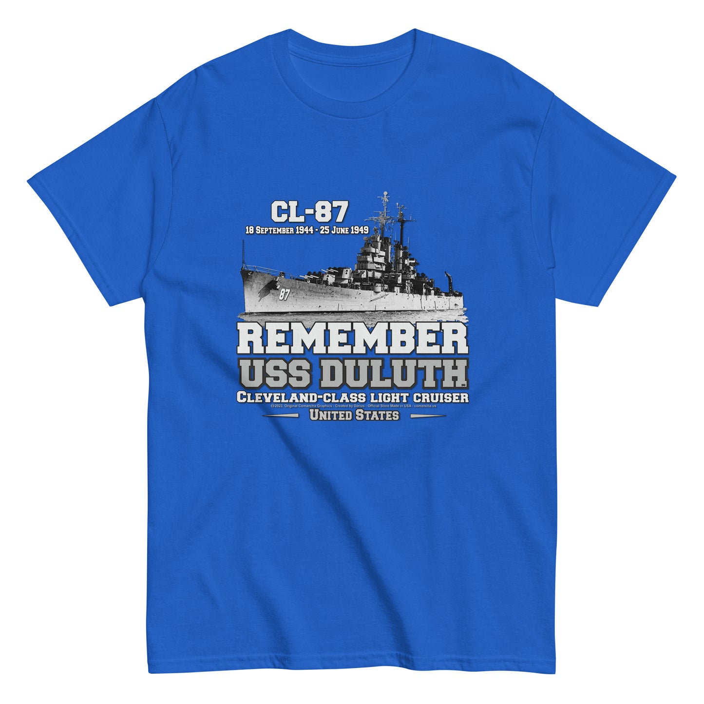 USS DULUTH CL-87 tee, Light Cruiser Classic T-shirt,