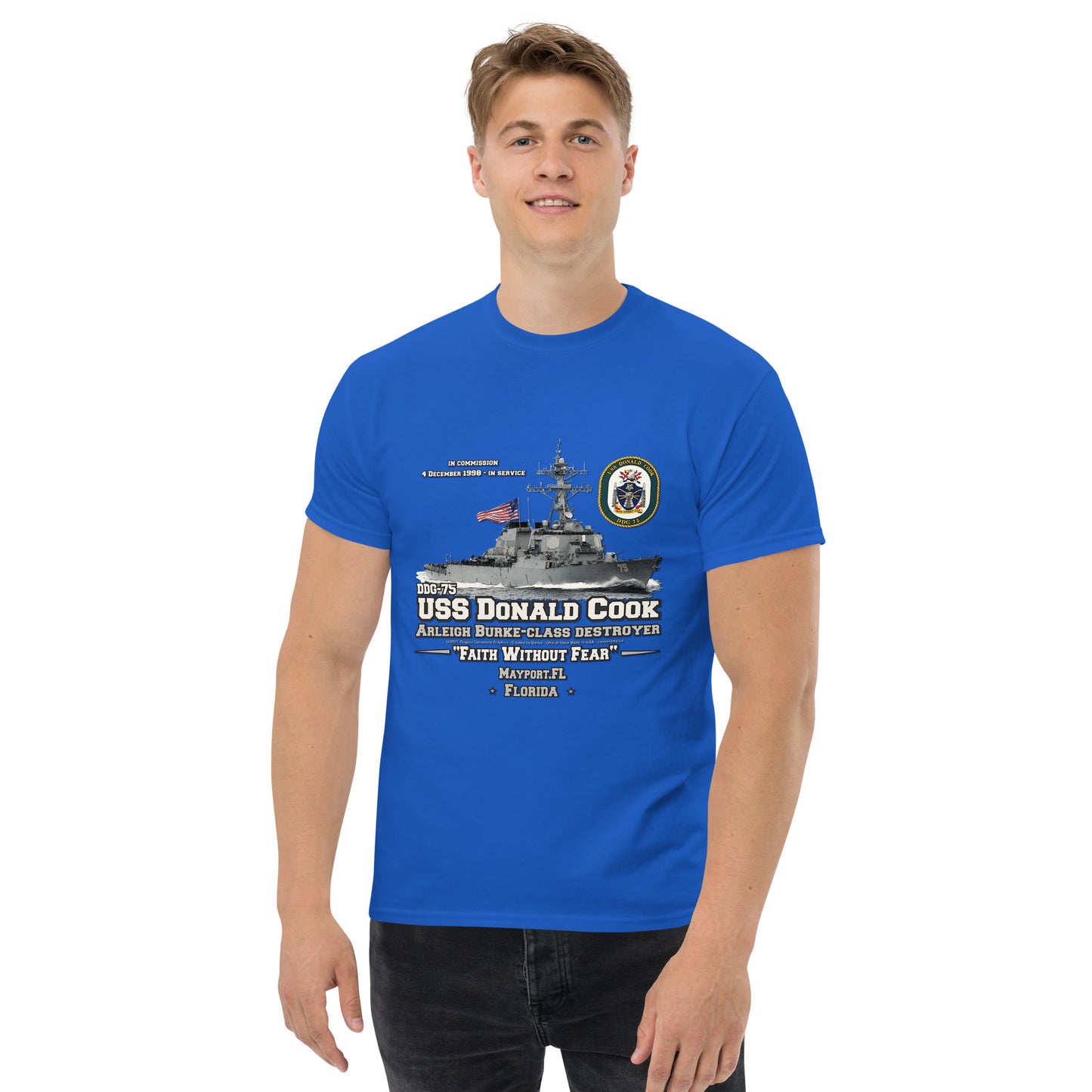 USS DONALD COOK DDG-75 Destroyer t-shirt