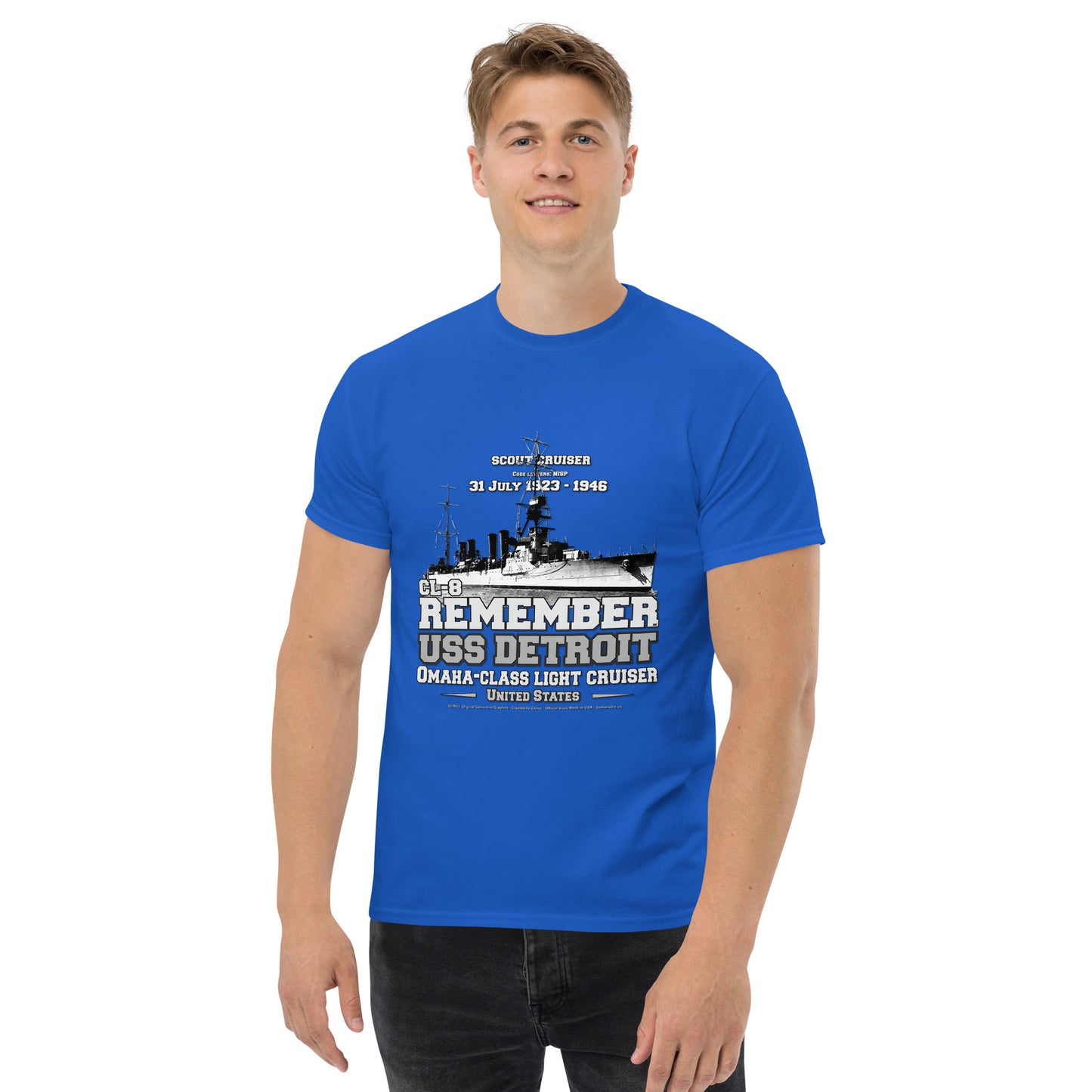 USS DETROIT CL-8 Light Cruiser t-shirt