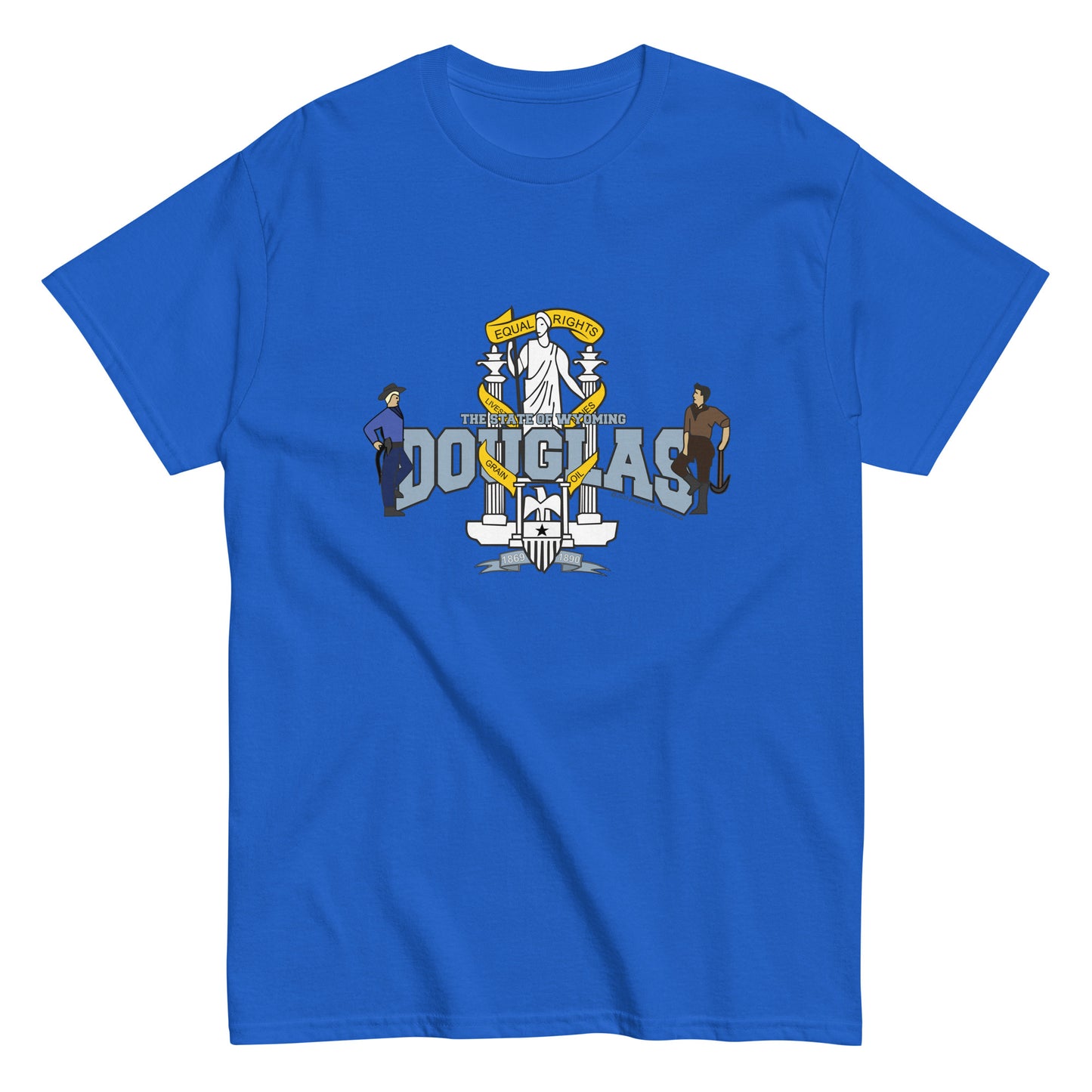 Douglas t-shirt,Wyoming T-shirt Comancha Graphics,