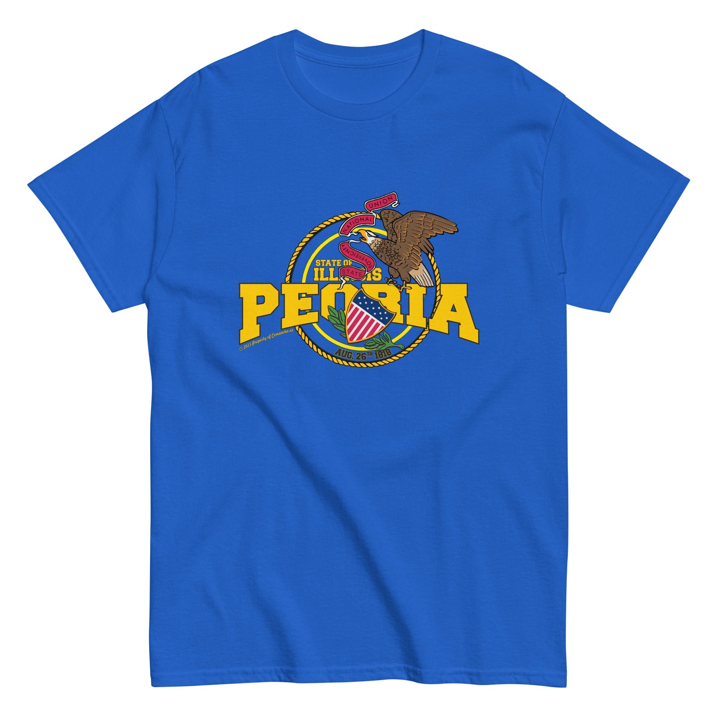 Peoria t-shirt, Illinois T-Shirt, Comancha Graphics,