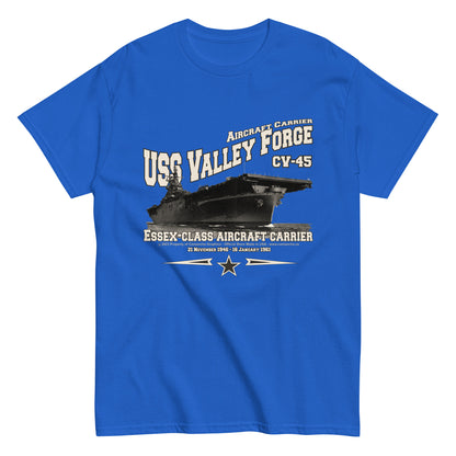 USS VALLEY FORGE t-shirt, USS VALLEY FORGE CV-45 t-shirt, aircraft carrier veterans tee, Original Comancha Graphics,