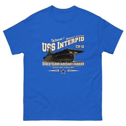 USS INTRPID t-shirt,USS INTRPID CV-11 tss,US Navy tee, aircraft carrier veterans T-shirt, Property Comancha Graphics,