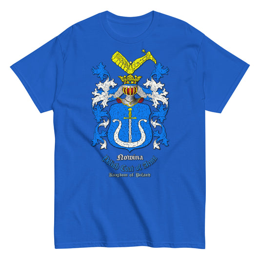 Nowina Herb Koszulka, Herb Rodowy Koszulka, Nowina Coats of Arms Tee, Comancha Graphics tee,