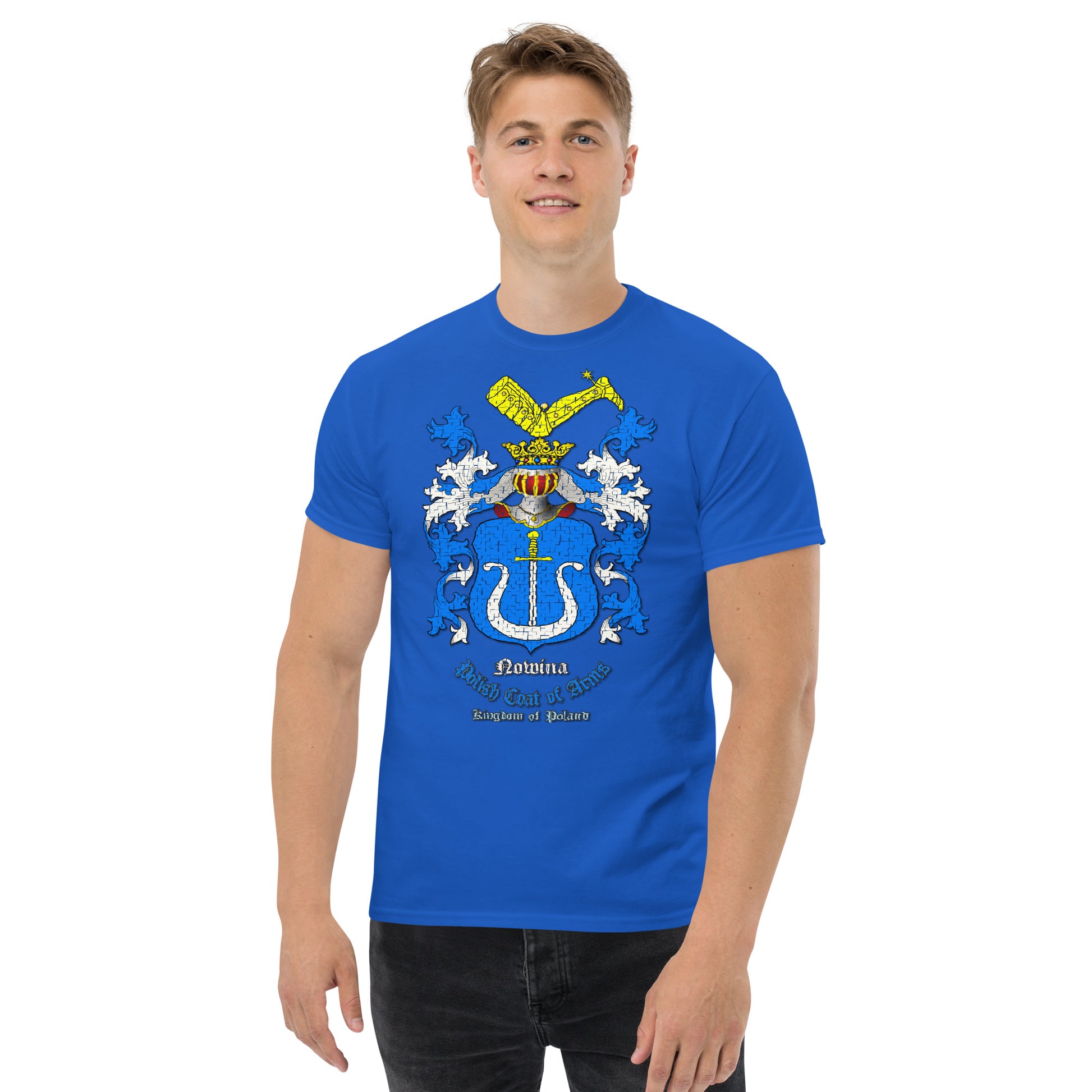 Nowina Herb Koszulka, Herb Rodowy Koszulka, Nowina Coats of Arms Tee, Comancha Graphics tee,