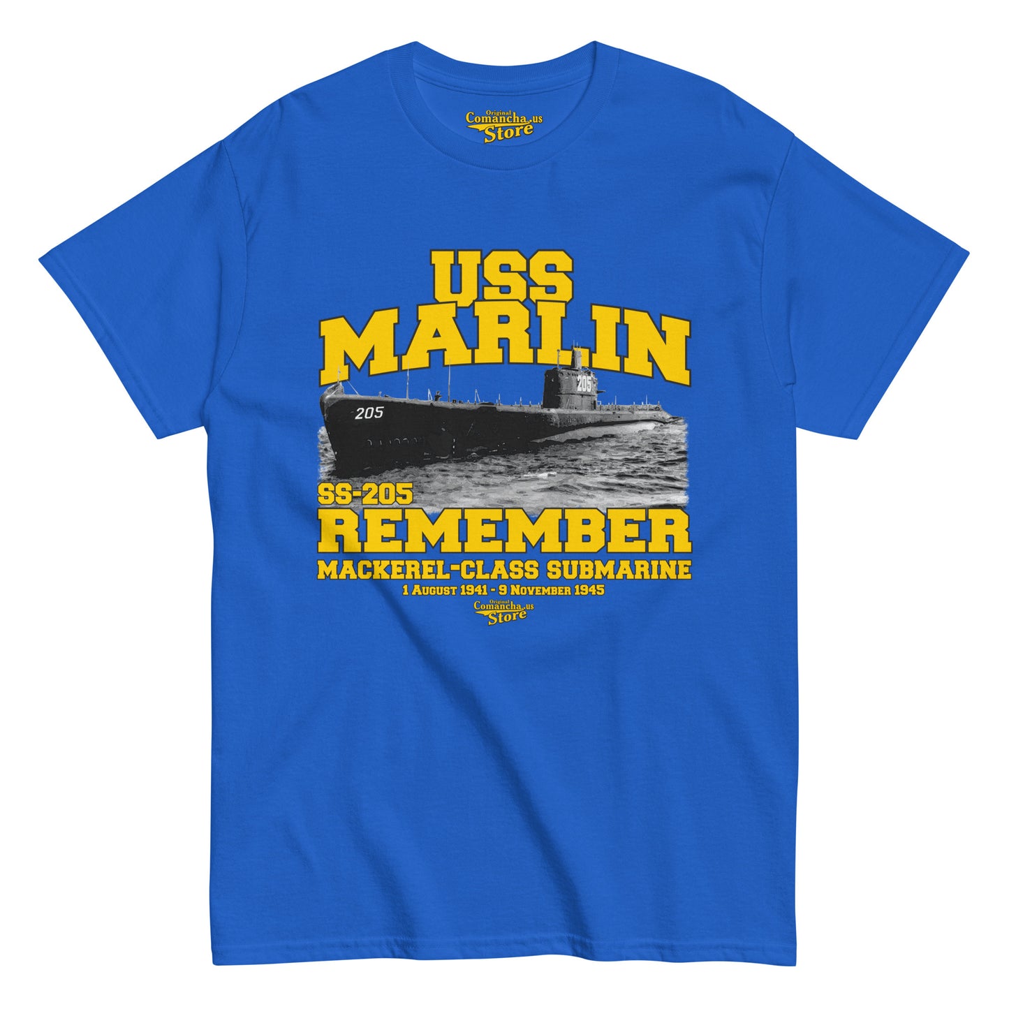 USS Marlin SS-205 Shipmates t-shirt