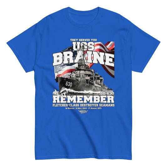 USS Braine DD-630 destroyer tee