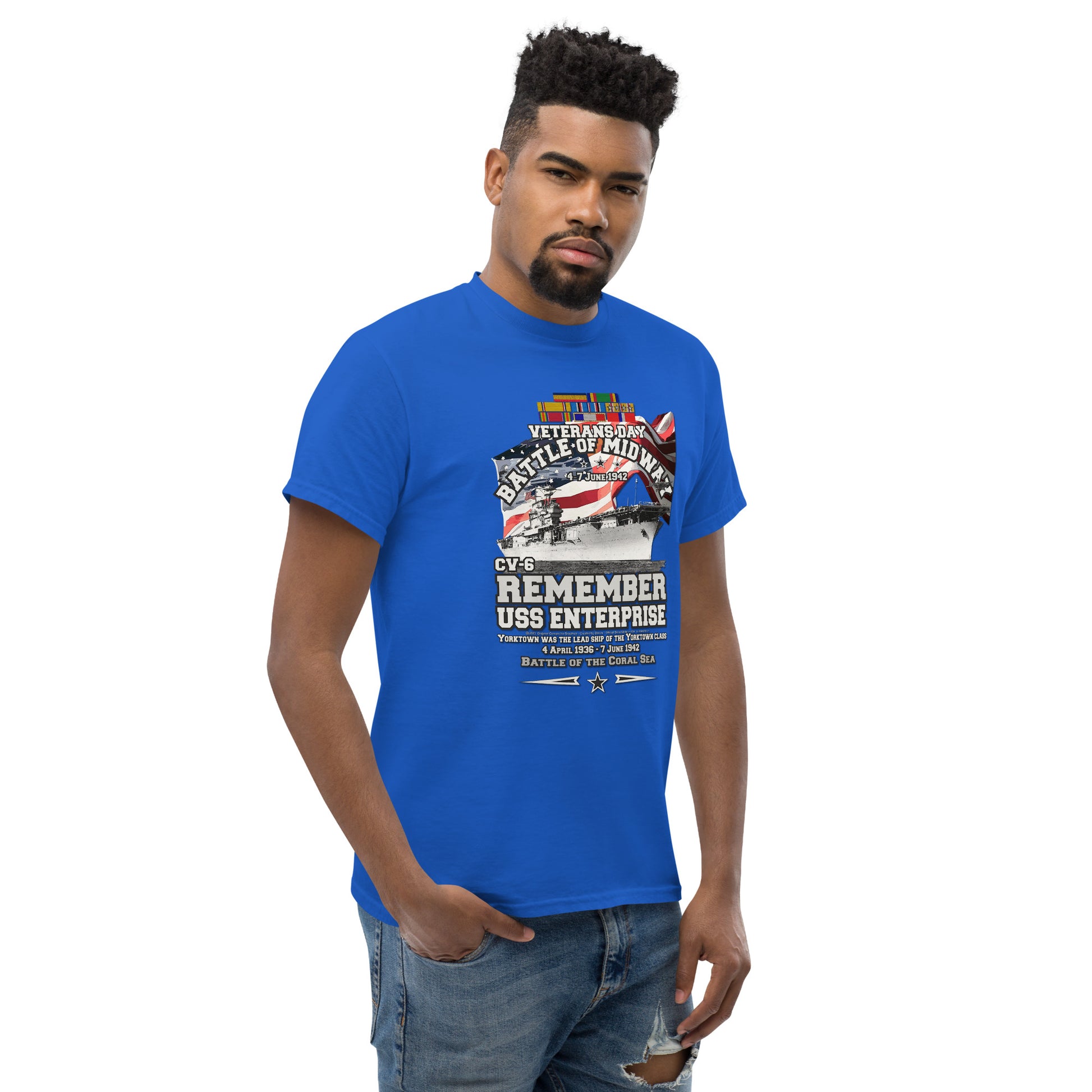 USS ENTERPRISE tee, USS ENTERPRISE Veterans tee,USS ENTERPRISE CV-6 Aircraft Carrier Veterans Classic Tee, Comancha US Store Tees,