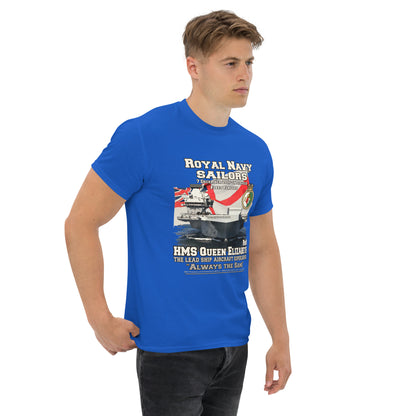 HMS QE2 tee,HMS Queen Elizabeth II veterans tee,HMS Queen Elizabeth II tee,aircraft supercarrier T-shirt, Comancha Graphics,