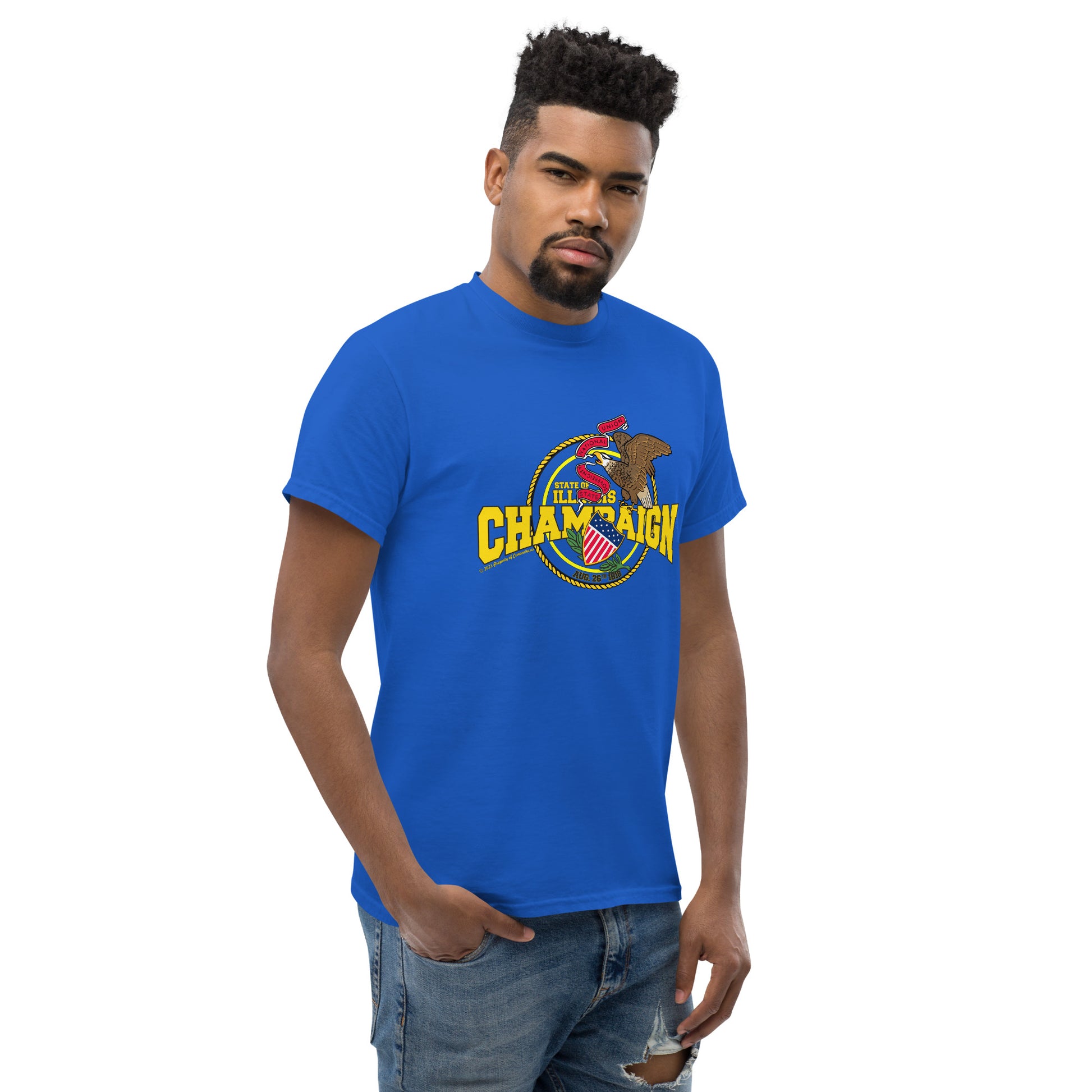 Champaign city t-shirt, Champaign t-shirt,Illinois T-Shirt, Comancha Graphics,