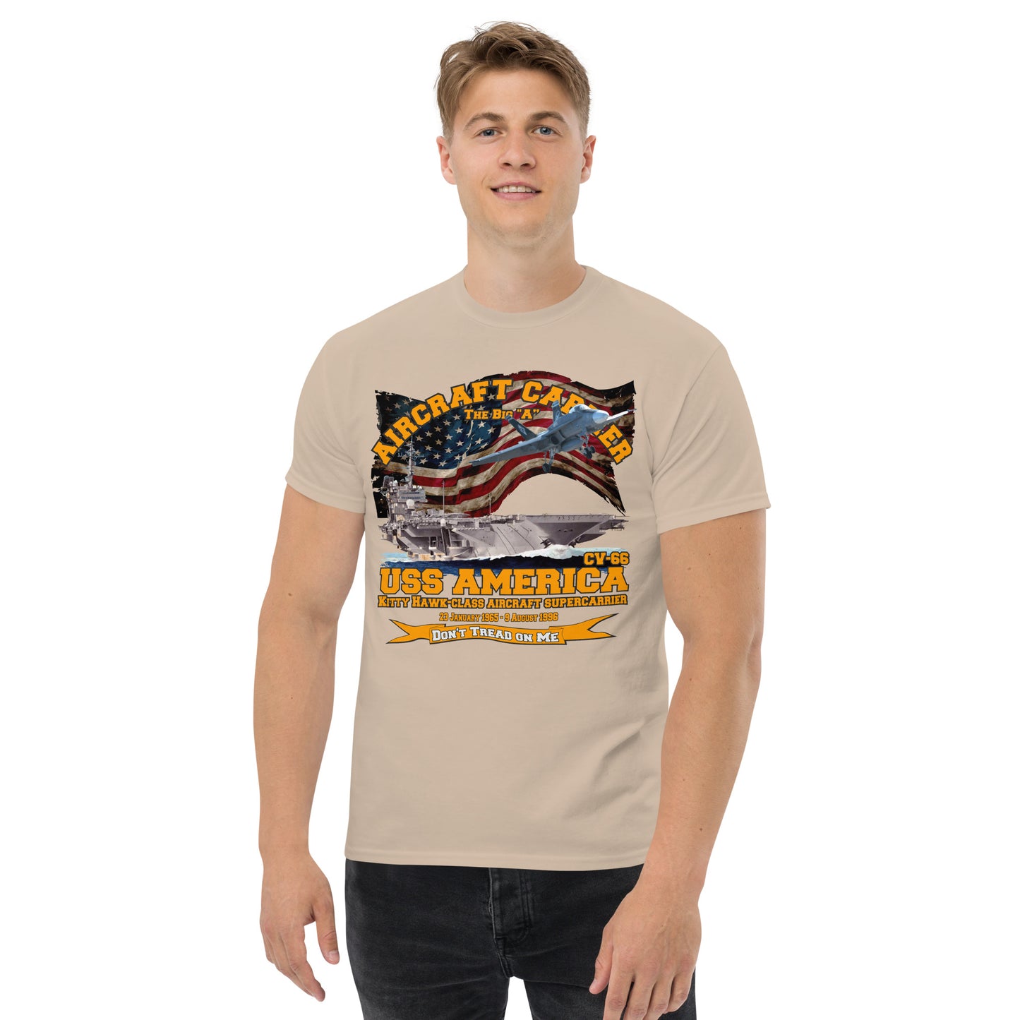 USS America CV-66 Aircraft Carrier t-shirt