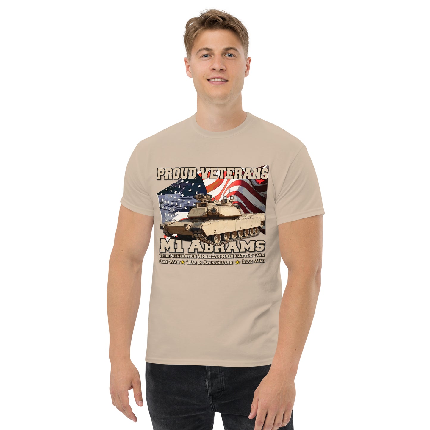 M1 Abrams Tank Proud Veterans t-shirt