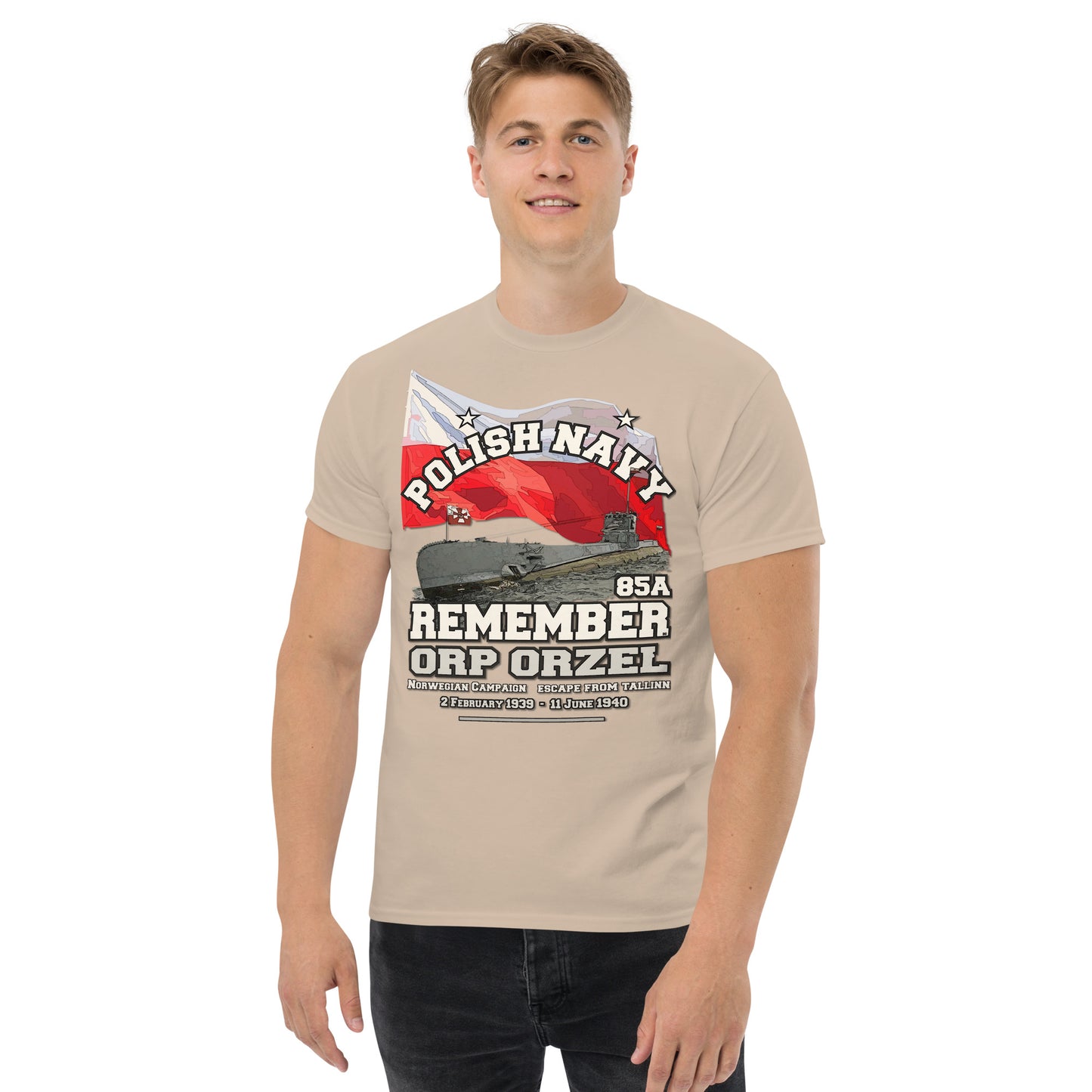 ORP ORZEL Polish Navy Submarine t-shirt