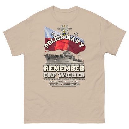 ORP WICHER Polish Navy Destroyer t-shirt