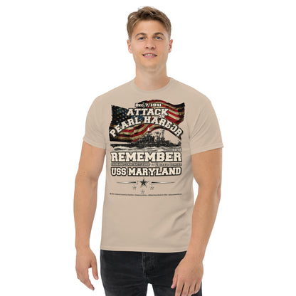 USS MARYLAND BB-46 Battleship t-shirt