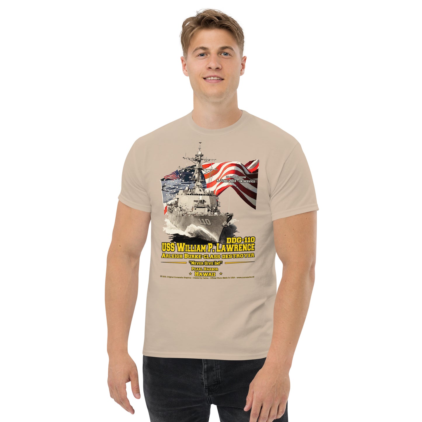 USS William Lawrence DDG-110 Destroyer t-shirt