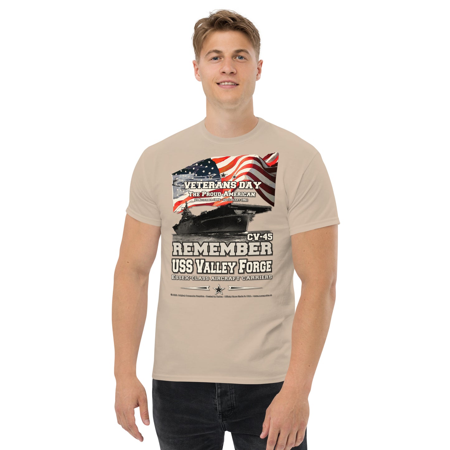 USS VALLEY FORGE CV-45 Aircraft Carrier T-shirt