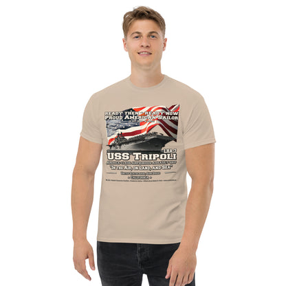 USS TRIPOLI LHA-7 Amphibious Assault Ship T-shirt