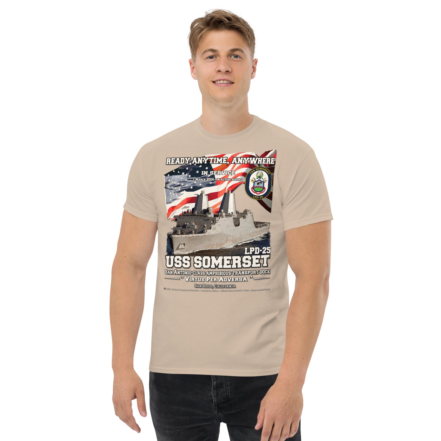 USS SOMERSET LPD-25 Amphibious Transport Dock t-shirt