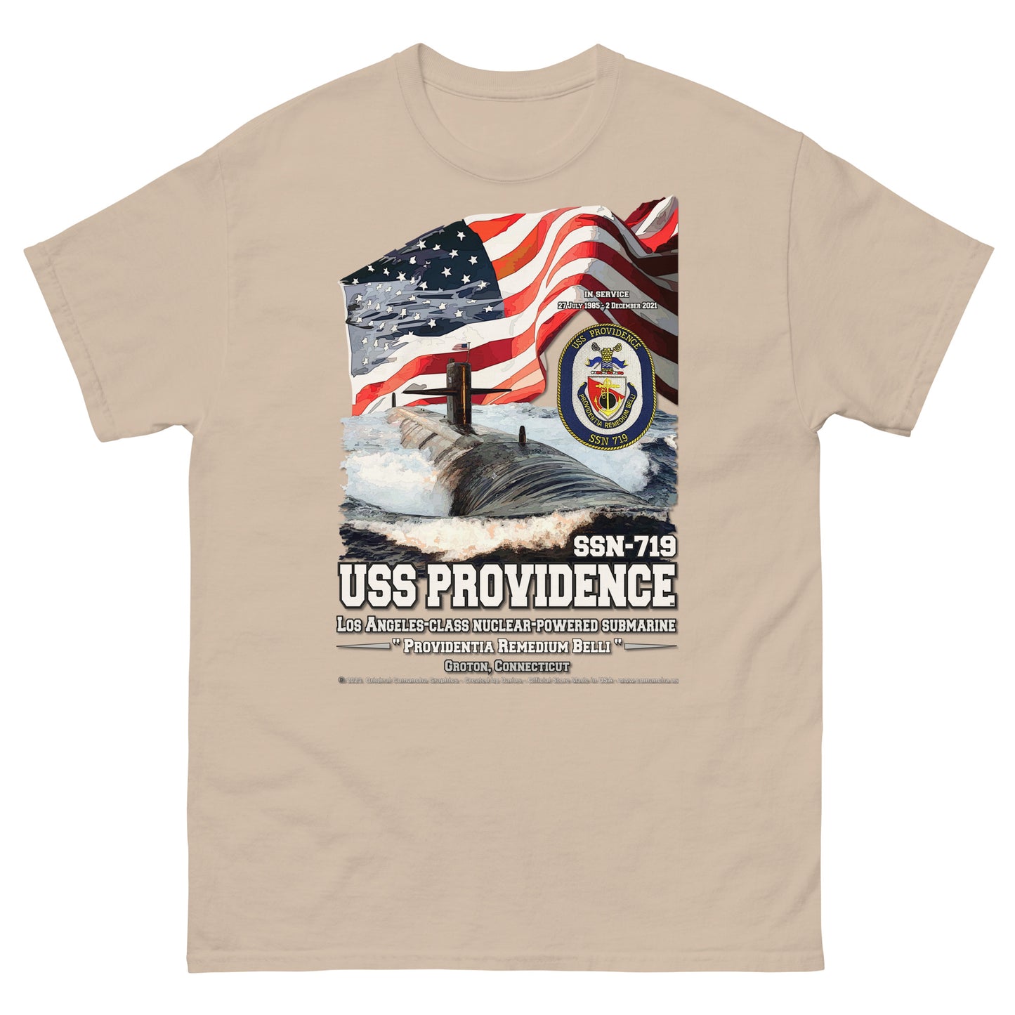 USS PROVIDENCE SSN-719 Submarine T-Shirt