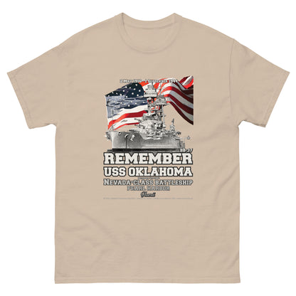 USS OKLAHOMA BB-37 Battleship T-shirt