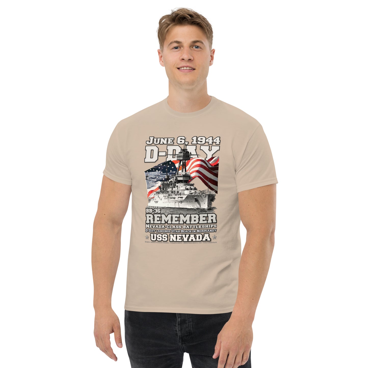 USS NEVADA BB-36 Battleship t-shirt