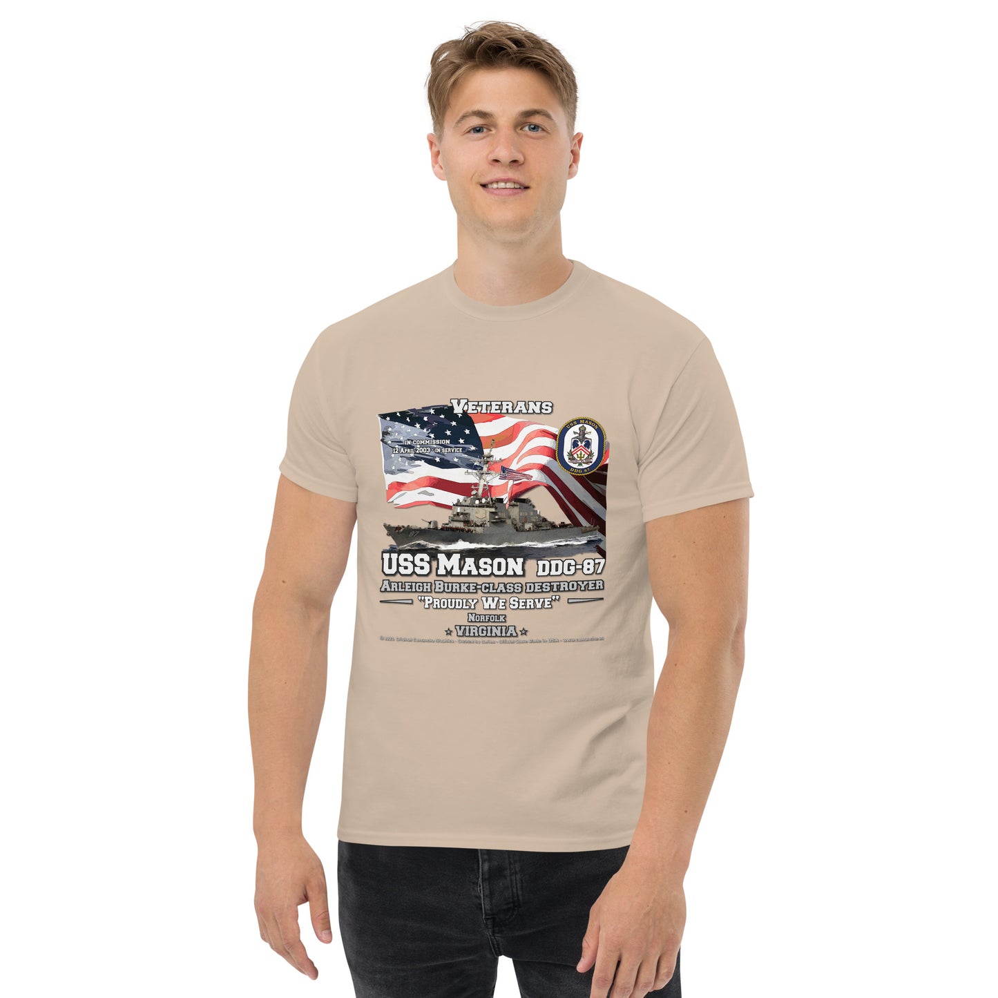 USS MASON DDG-87 Destroyer T-Shirts