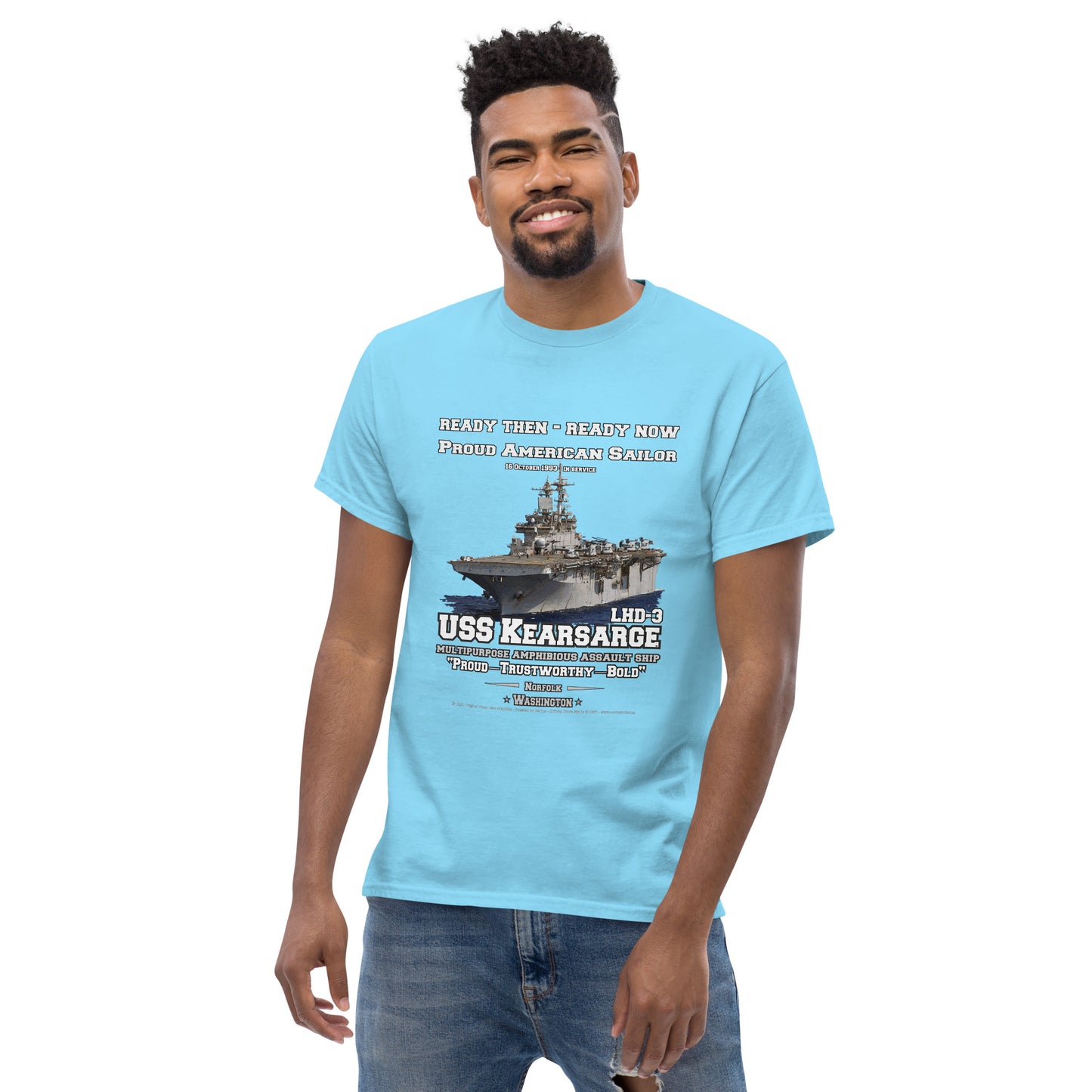 USS KEARSARGE LHD-3 Amphibious Assault Ship Veterans T-Shirt, Comancha Navy Store,