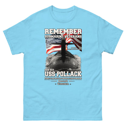 USS POLLACK SSN-603 Submarine T-Shirt