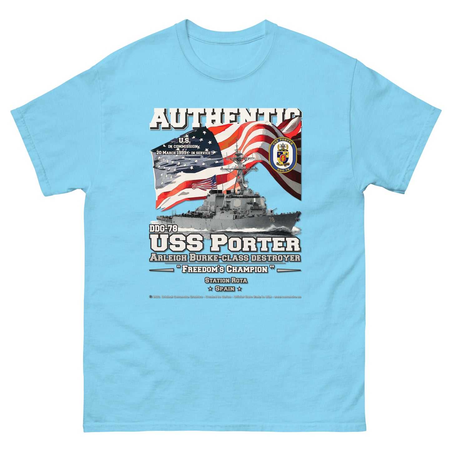 USS PORTER DDG-78 Destroyer T-Shirt