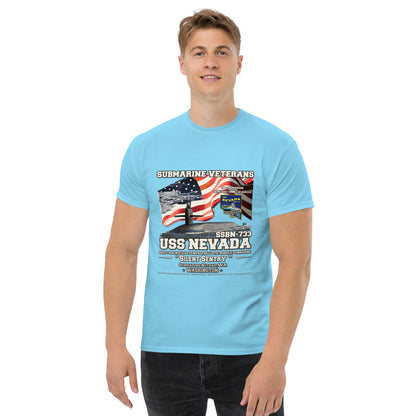 USS NEVADA SSN-733 Submarine Veterans t-shirt