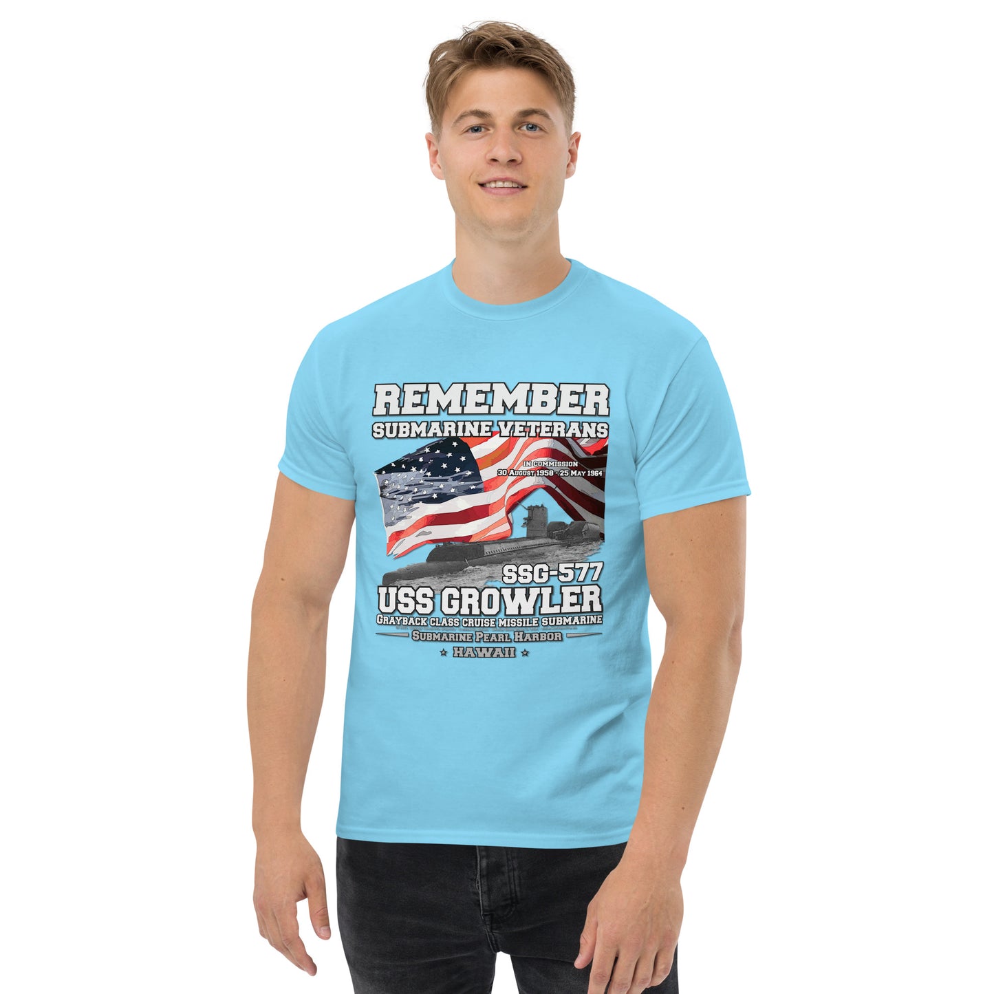 USS GROWLER SSG-577 Submarine t-shirt